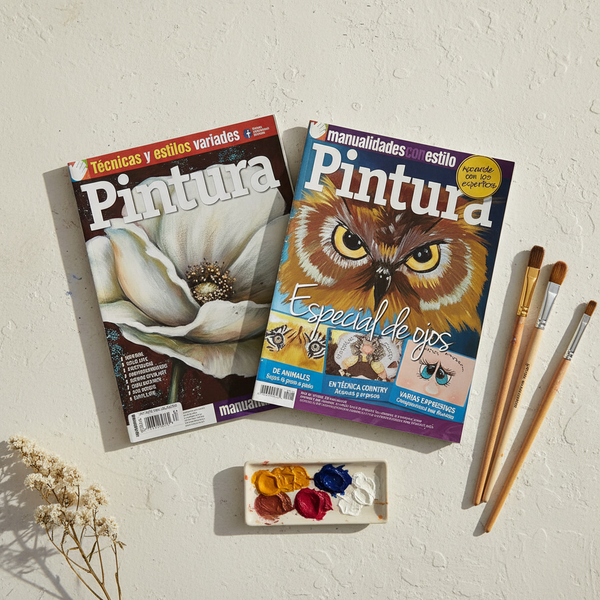 Revista Pintura Tecnicas Estilos y Ojos Patrones -arts and crafts - kreassions.com