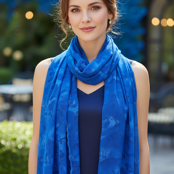 Woman Scarf Fabric & Crochet - women's clothing - kreassions.com