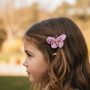 Butterfly Hair Pin Lilac Crochet - hair accessories - kreassions.com