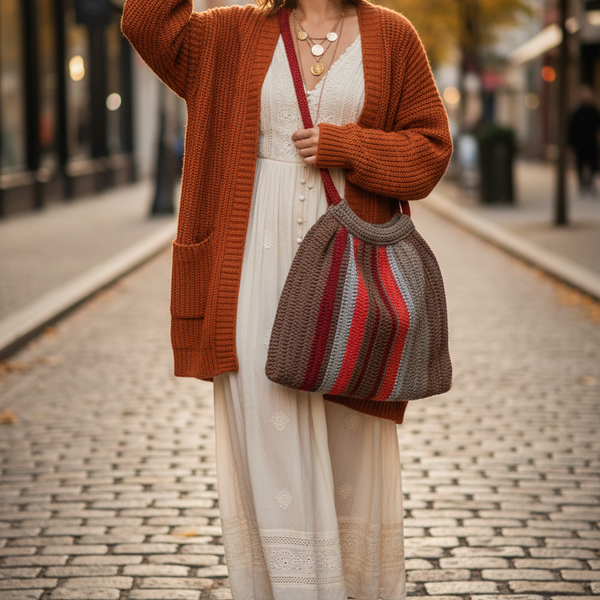 Women Purse Red Brown - women's handbags - kreassions.com