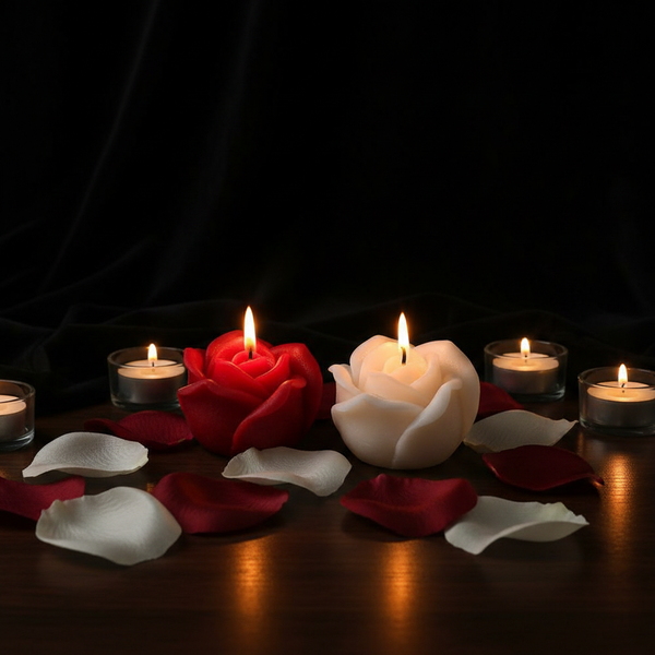 rose flower Scented Candles | best aromatherapy candles | Kreassions