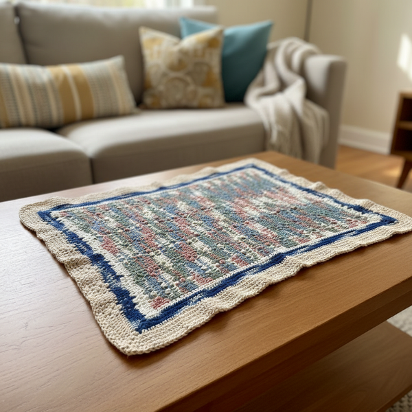 Tablecloth-Rentangular-Multicolor crochet home decor - kreassions.com