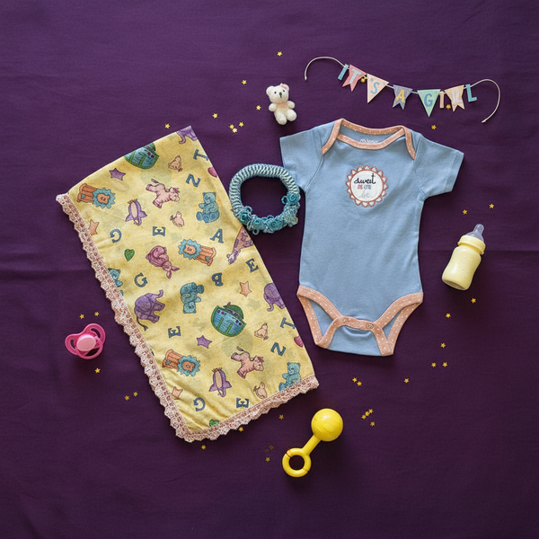 Baby Blanket Toys and Letters Gift Box -  newborn baby gifts - kreassions.com
