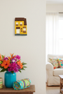 Wall Plaque Yellow House Hand Painted home decor - kreassions.com