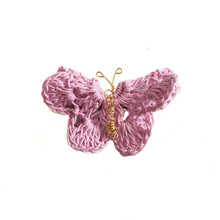 Load image into Gallery viewer, butterfly hairpin crochet violet purple lilac - kreassions.com
