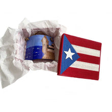 Load image into Gallery viewer, Wall Plaque El Morro Puerto Rico flag Gift Set - kreassions.com
