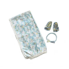 Load image into Gallery viewer, Baby Blanket White Bear Gift Set - kreassions.com
