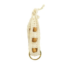 Load image into Gallery viewer, keychain crochet white - kreassions.com
